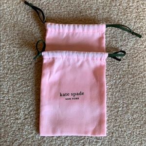 2 Kate Spade jewelry dust bags